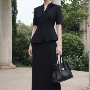 Đầm Midi Tay Phồng Léonie